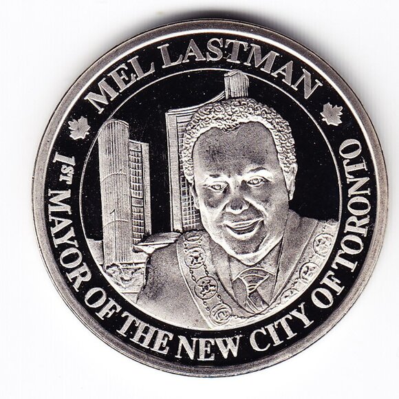 2000 Toronto Canada Mel Lastman Mayor Medal (b269) - Picture 1 of 2